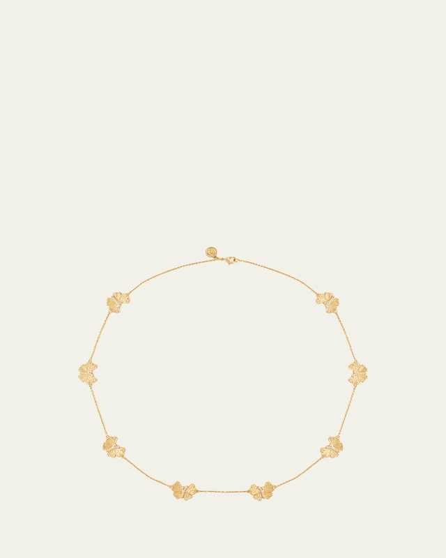 Butterfly Gold Station Necklace
